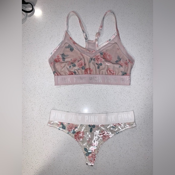 Victoria’s Secret PINK Velvet Bralette and Panty Bundle - Picture 15 of 16